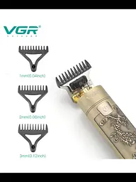 Машинка для стрижки та тример для бороди VGR V-076 акумуляторна з LED-дисплеєм - мініатюра 4