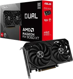 Відеокарта AMD Radeon RX 9060 XT 16GB Asus Dual OC (DUAL-RX9060XT-16G)
