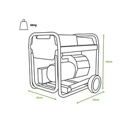 Генератор Genergy Limited 3000D (3 кВт) - мініатюра 3