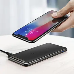 Бездротовий зарядний пристрій Baseus Three-coil Desktop Holder WXHSD-B01 Black - мініатюра 10