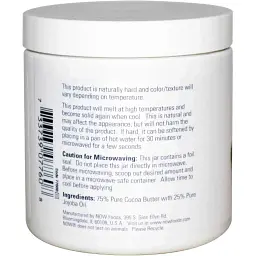 Масло какао з маслом жожоба Now Foods Solutions Cocoa Butter Jojoba Oil 184 мл - мініатюра 2