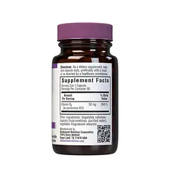 Піридоксин гідрохлорид Bluebonnet Nutrition Vitamin B6 50 mg, 90 вегакапсул - мініатюра 2