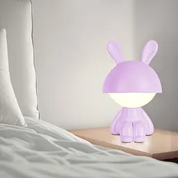Світильник-нічник Kite LED з акумулятором Cute Bunny фіолетовий (K25-316-1-5) - мініатюра 4
