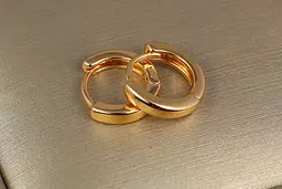 Сережки Xuping Jewelry колечка 1 см золотисті