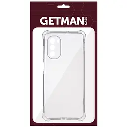 TPU чохол GETMAN Ease logo посилені кути Full Camera для Motorola Moto G41 Безбарвний (прозорий) - мініатюра 5
