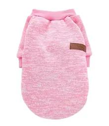 Кофта для собак та котів EcoToys Pink S ряба рожева A: 25 см B: 34 см C: 20 см 7130