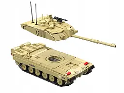 Конструктор танк на радіокеруванні  Mould King танк Челленждер Challenger2 Tank для дорослих та дітей військова техніка 1129 деталей - мініатюра 5