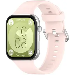 Ремінець DK для Huawei Watch Fit 3 Silicone Sport Classic (017792) (pink sand) - мініатюра 2