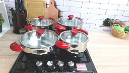 Набір посуду O.M.S. Collection 1036-Red 8 предметів - мініатюра 2