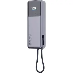 Портативна батарея Power Bank Xiaomi10000mAh 165W Integrated Cable BHR9361GL Grey - мініатюра 3