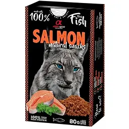 Ласощі для котів Alpha Spirit Cat Salmon Natural Snacks з лососем 80 г (8436586311773)