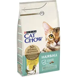 Сухий корм для котів проти утворення шерстяних кульок у травному тракті Cat Chow Hairball Control з куркою 1.5 кг - мініатюра 3