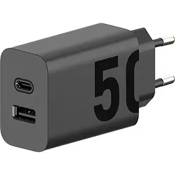 Мережевий зарядний пристрій Motorola TurboPower 50W Black + Сable Type-C to Type-C Black [SJMC502] [117775] - мініатюра 4