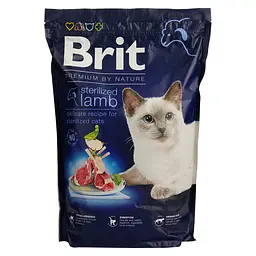 Сухий корм для стерилізованих котів Brit Premium by Nature Cat Sterilized Lamb з ягням 1.5 кг - мініатюра 2