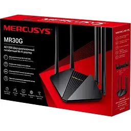 Роутер Mercusys MR30G AC1200 Black 802.11ac (MR30G) - мініатюра 4