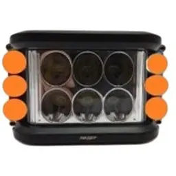 Додаткова LED фара 18W (3W x 6) 10-30V 98x76x80 mm Ближній Жовтий Ходовий 1 шт. (W 0260-WY) (3384)