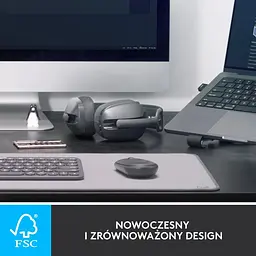 Bluetooth - гарнітура Logitech Zone Vibe Wireless MS Graphite (981-001157) - мініатюра 4