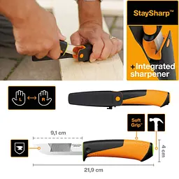 Ніж Fiskars для важких робіт з точилом (156018) 1023619 - мініатюра 2