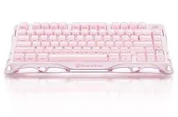 Клавіатура GravaStar Mercury K1 80keys Kailh Cheery Pink EN/UKR Sakura Pink (GS_K1_P_PNK) - мініатюра 3