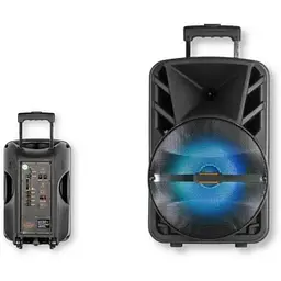 Автономна акустична система XPRO 120C колонка валіза 100Вт USB SD FM радіо Bluetooth ДУ чорна (KOLAV-120C) - мініатюра 2