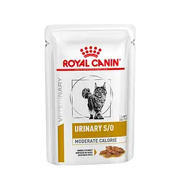 volohyi-korm-dlia-doroslykh-kotiv-pry-zakhvoriuvanniakh-nyzhnikh-sechovyvidnykh-shliakhiv-i-skhylnosti-do-zaivoi-vahy-royal-canin-urinary-so-moderate-calorie-z-shmatochkamy-v-sousi-85-h