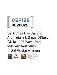 Вуличний світильник NOVA LUCE CERISE 9020022 - мініатюра 4