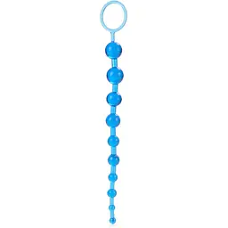 Анальний ланцюжок Calexotics X-10 Beads 28 см (блакитний)
