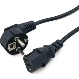 Кабель живлення від мережі PC-186, чорний, 1.8 м, Extradigital, CEE 7/7 - IEC C13, 3x0.75 мм² (KBP1655)