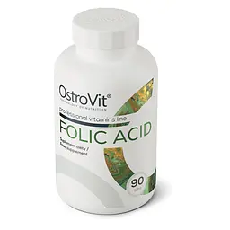 Вітамін OstroVit Folic Acid 90 таблеток - мініатюра 2