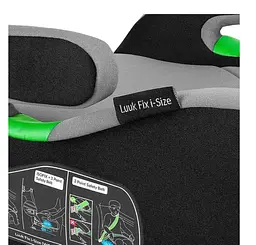 Бустер Lionelo Luuk Fix I-Size Grey Stone, 15-36 кг, сірий (LO-LUUK FIX I-SIZE GREY STONE) - мініатюра 7