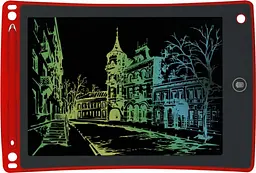Кольоровий графічний планшет LCD-планшет для малювання Writing Tablet 12 дюймів Red (21723)