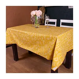 Скатертина MirSon Рогожа №201 Yellow Paste 130x130 см (2200006737742)