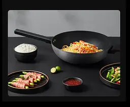Антипригарна сковорода Xiaomi ZHIWUZHU cooking non-stick wok Mijia custom (MJCG0130) - мініатюра 6