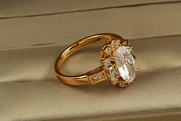 Кільце Xuping Jewelry епоха р 20 золотисте - мініатюра 2