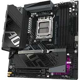 Материнська плата Gigabyte B850M Aorus Elite WIFI6E sAM5 B850 4xDDR5 M.2 HDMI DP Wi-Fi BT mATX - мініатюра 3