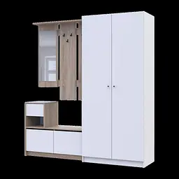 Передпокій Бела та шафа Промо Дуб сонома/Білий 2 ДСП 190х48х204 (42005328) - мініатюра 12