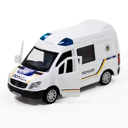 Автомодель TechnoDrive метал 11, 5х4, 8х5, 5 см Поліція - мініатюра 11