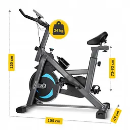 Велотренажер спінінговий (спінбайк) 4FIZJO Ultra SBIKE02 Black/Blue (P-5905973401647) - мініатюра 6