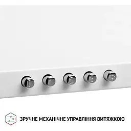 Витяжка купольна Perfelli K 6210 WH 700 LED - мініатюра 3