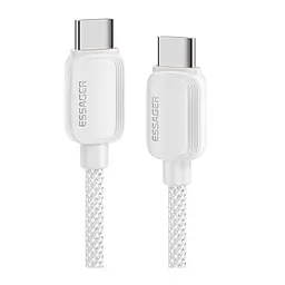 Дата кабель USB-C to USB-C 1.0m 100W white Essager (EXCTT1-WL02-P)