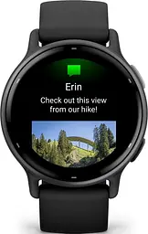 Смарт-годинник Garmin vivoactive 5 Slate Aluminum Bezel with Black Case(010-02862-10/50/5A) - мініатюра 3