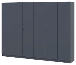 Шафа для одягу Doros Промо Антрацит 3+3 ДСП 270х48х204 (42005336)