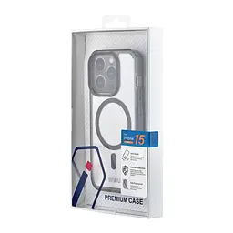 Чохол WIWU Magnetic Crystal with MagSafe iPhone 15 Pro Black - мініатюра 2
