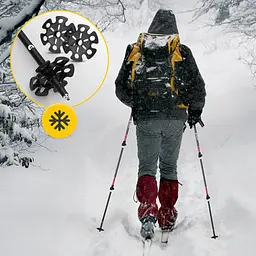 Трекінгові палиці Mountain Goat Peak+ 65-135 см Black/Pink (P-5905973404648) - мініатюра 7
