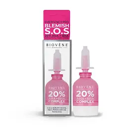 Сироватка для обличчя Biovene Blemish S.O.S Emergency-Pro 20% AHA & BHA + Organic Tea Tree Facial Serum Treatment 10 мл - мініатюра 2