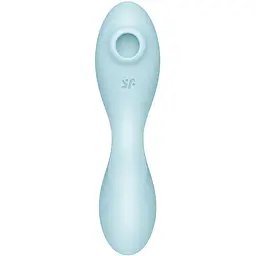 Вакуумний смарт-стимулятор із вібрацією Satisfyer Curvy Trinity 5 (Blue) - мініатюра 2