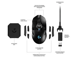 Миша Logitech G903 Lightspeed Wireless Black (910-005084) - мініатюра 5