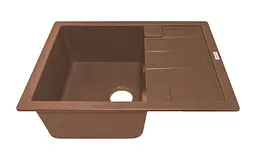 Кухонна мийка Adamant ANILA terra-cotta 645x495x200 мм, з крилом 64,5 см - мініатюра 2