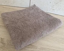 Рушник турецький махровий однотонний Gulcan 70х140 коричневий Brown щільність 480 г/м2 петля 16/1 - мініатюра 2