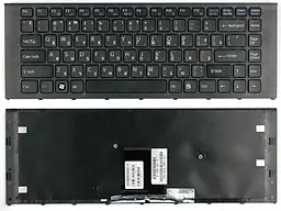Клавіатура для ноутбука Sony Vaio (VPC-EA) Black, (Black Frame) - мініатюра 3